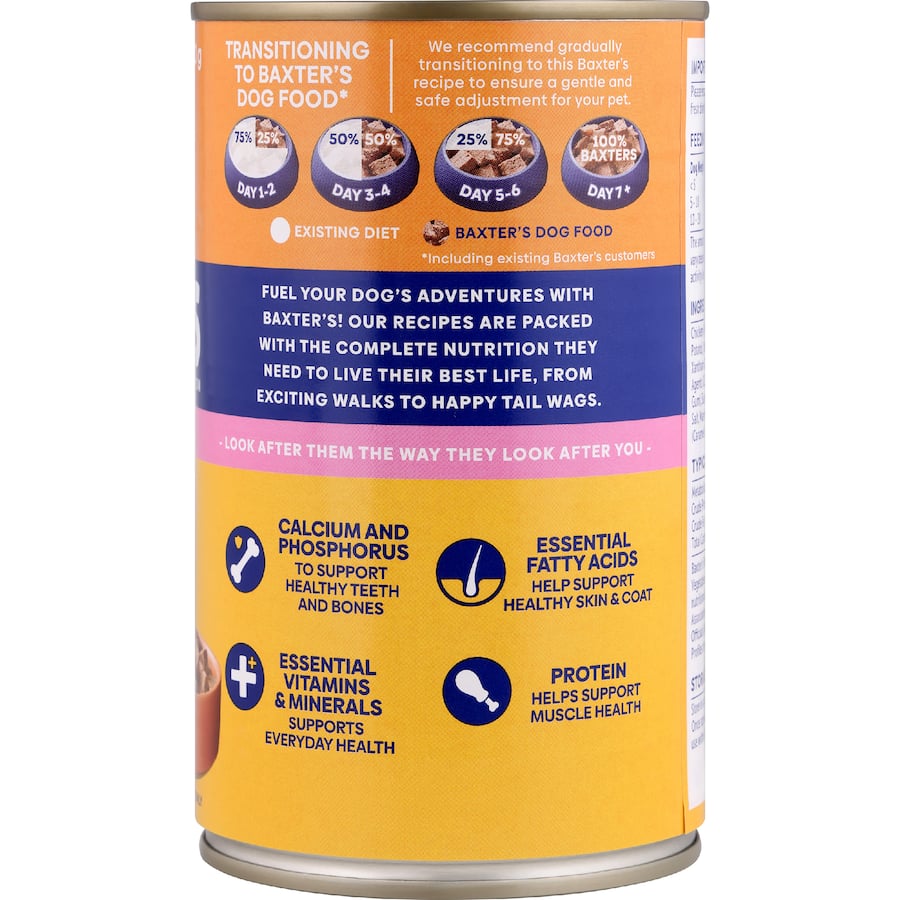 Baxter's Wet Dog Food Puppy Chicken Loaf, Rice & Veg Tin 700g