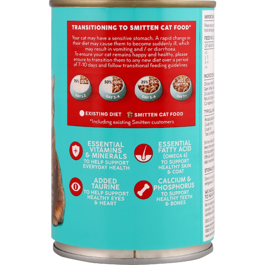 Smitten Wet Cat Food Casserole Beef In Gravy 400g