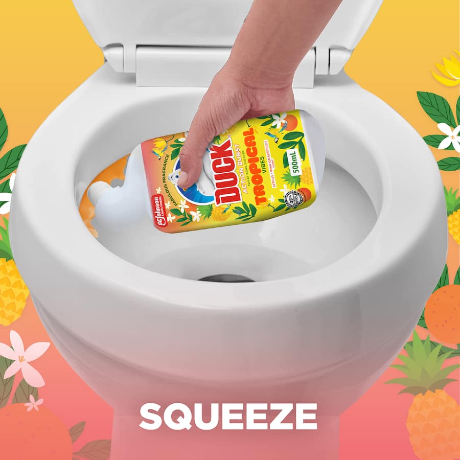 Duck Toilet Cleaner Action Burst Tropical Vibes 500mL