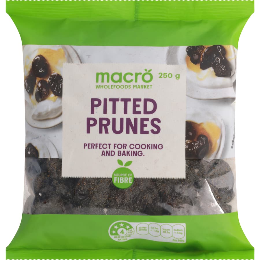Macro Prunes Pitted 250g