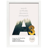 Profile - Elegant White Poster Picture Frame - A4 (21x30cm) Unmatted