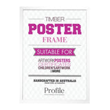 Profile - Elegant White Poster Picture Frame - A4 (21x30cm) Unmatted