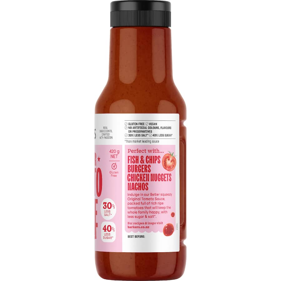 Barkers Tomato Sauce Original - 420g