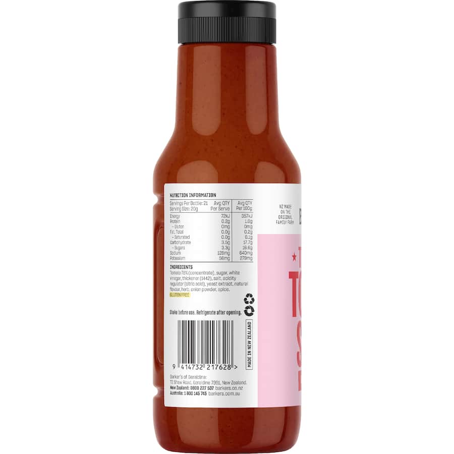 Barkers Tomato Sauce Original - 420g