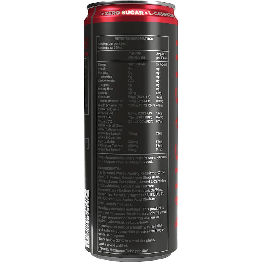Musashi Energy Drink Shred Raspberry Lemonade 355mL