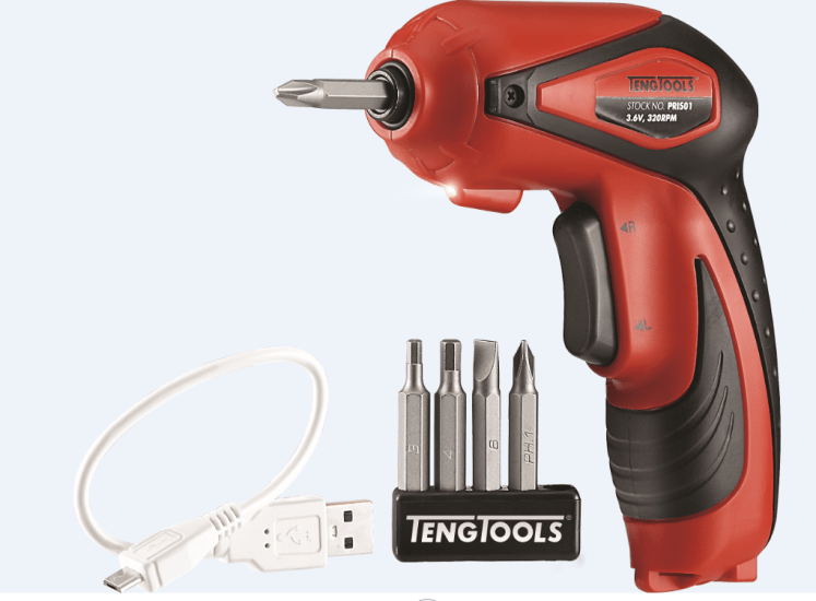 3.6V Teng 5 Piece Hex Power Screwdriver Set (Each)