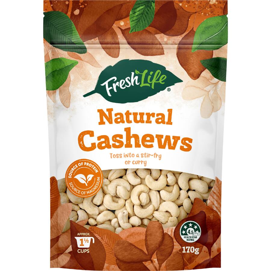 Freshlife Cashews Natural - 170g