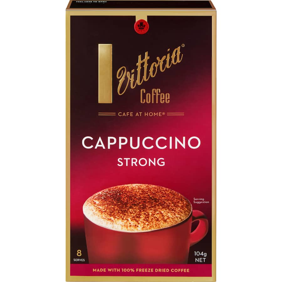 Vittoria Coffee Sachets Cappuccino Strong 8pack