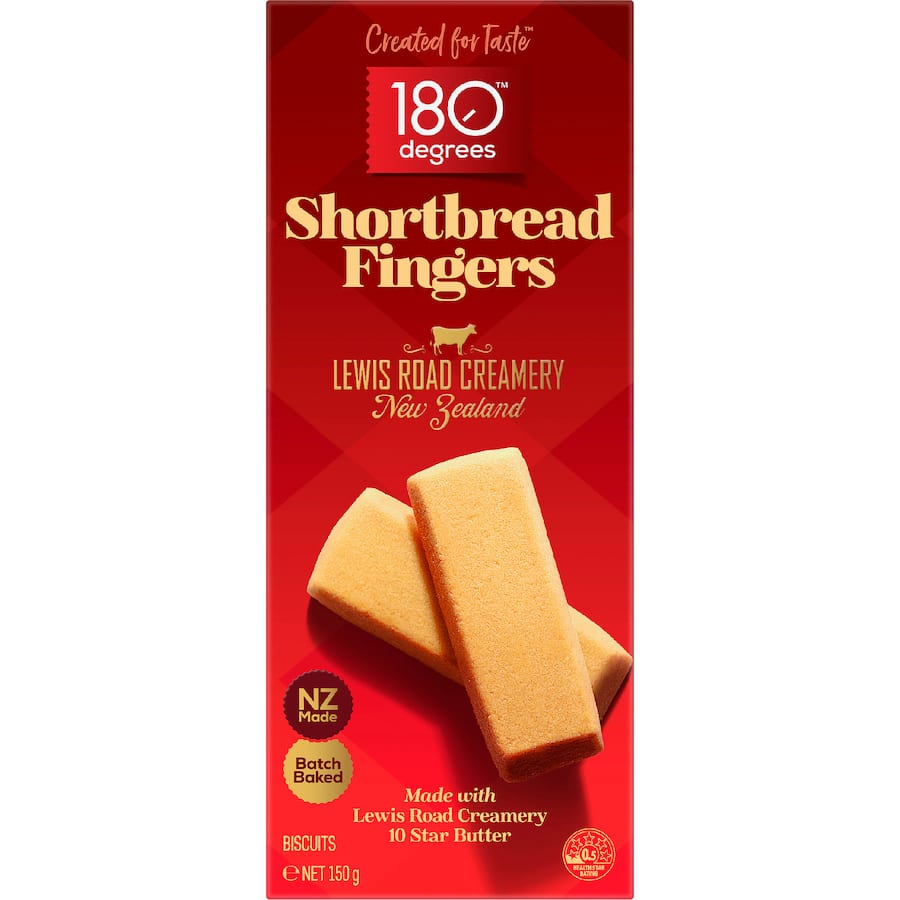 180 Degrees Shortbread Fingers - 150g
