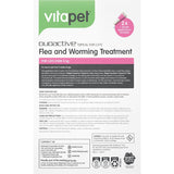 Vitapet Duoactive Pet Care Flea & Worm Treatment Over 4kg - 2 pack