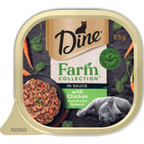 Dine Farm Collection Wet Cat Food Chicken, Carrot And Spinach Trays 14 x 85g