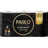 Paseo Toilet Paper 4ply Ultrasoft Long Roll - 6pack