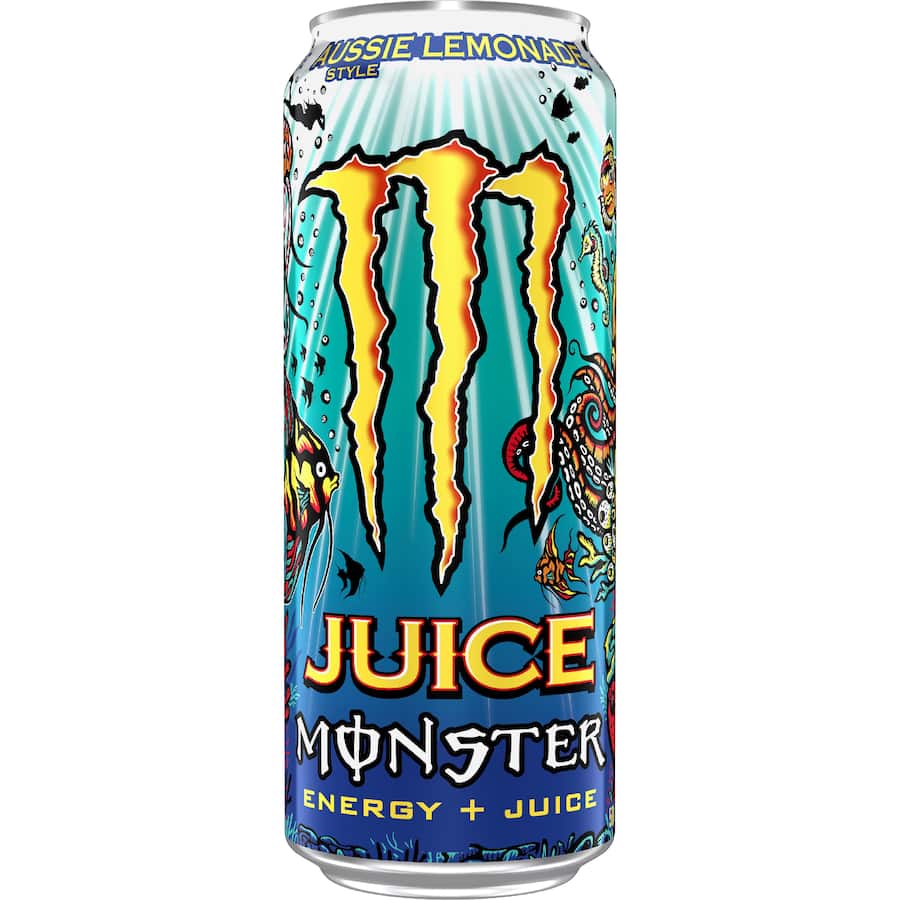 Monster Juice Energy Drink Aussie Lemonade - 500mL