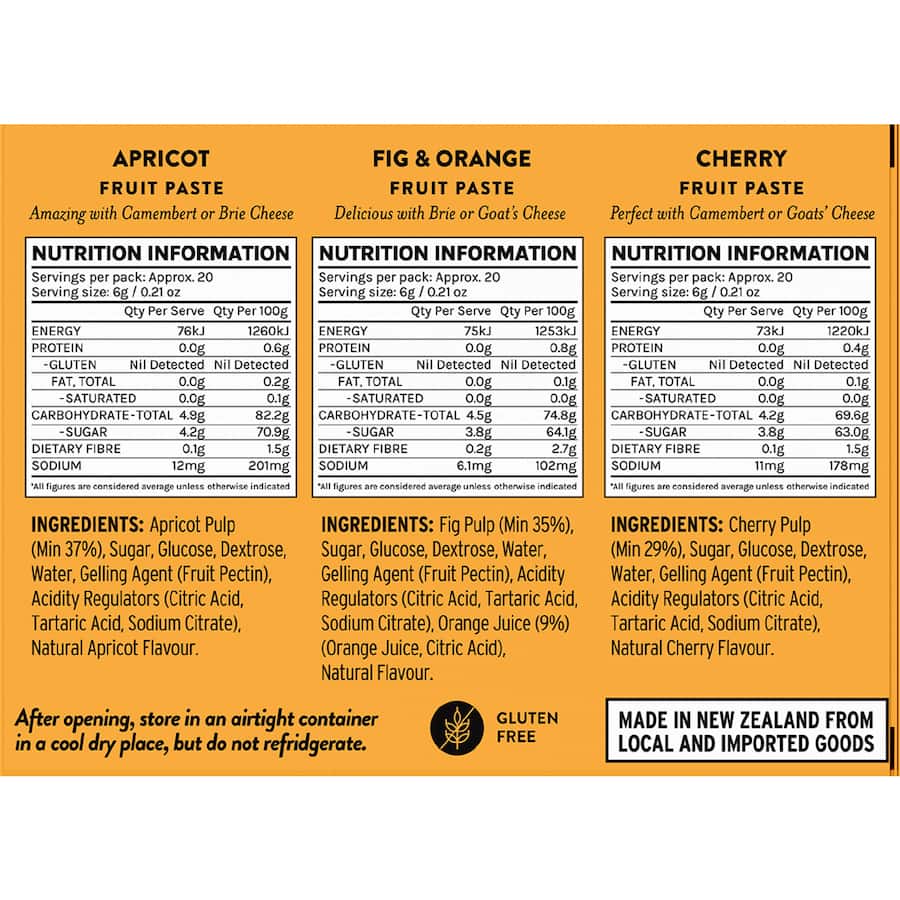 Rutherford & Meyer Fruit Paste  - 3 pack 360g