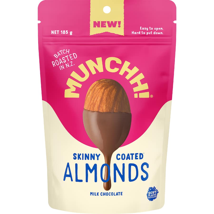 Munchh Skinny Coated Almonds Milk Chocolate - 185g