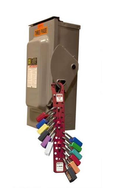 Master Lock S450B Aluminium Lockout Hasp 24 Hole 25mm Jaw Clearance