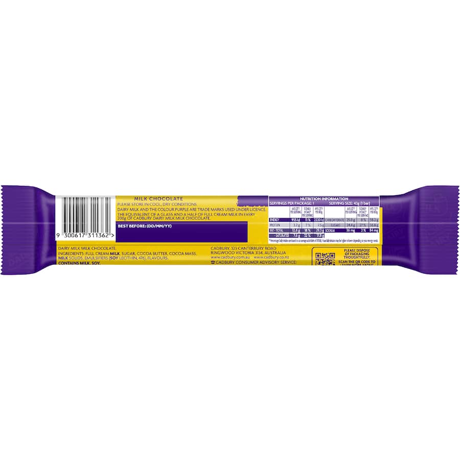 Cadbury Chocolate Bar Flake Luxury - 43g