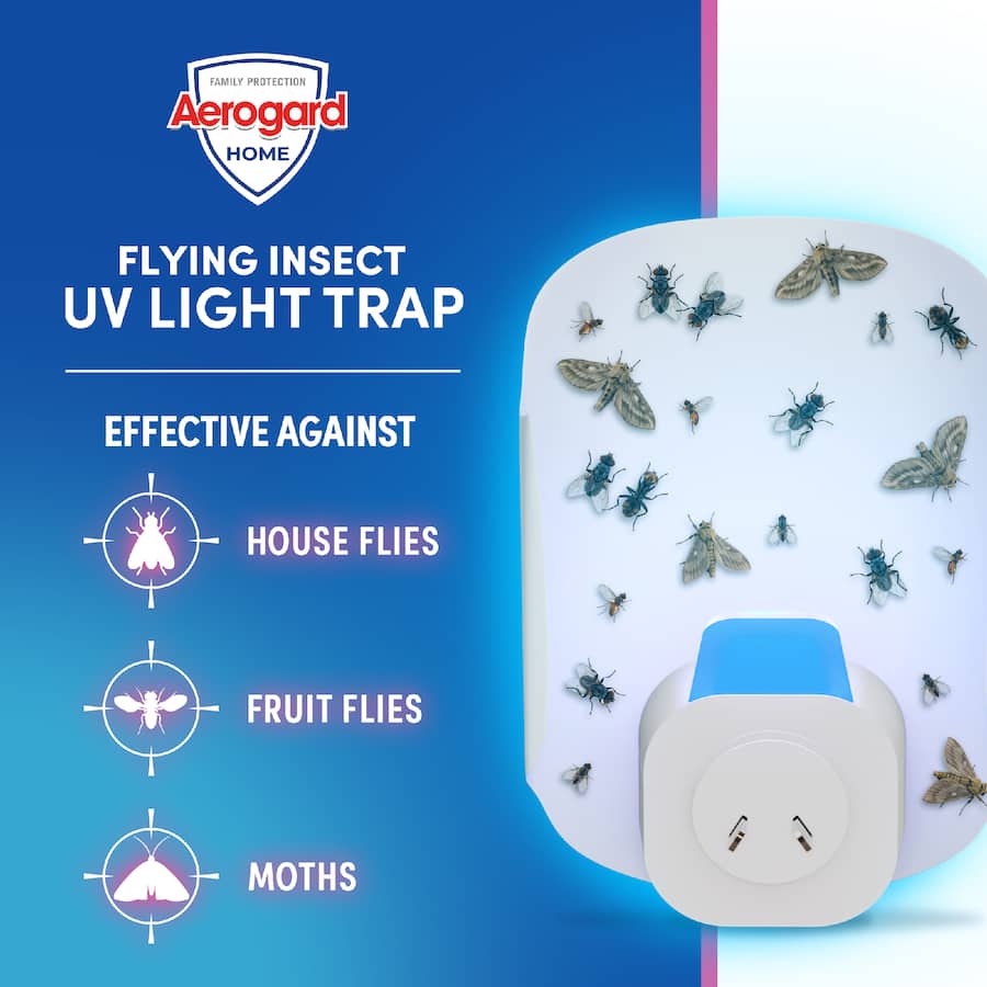 Aerogard Home Flying Insect Light Trap Refill Box 2pack
