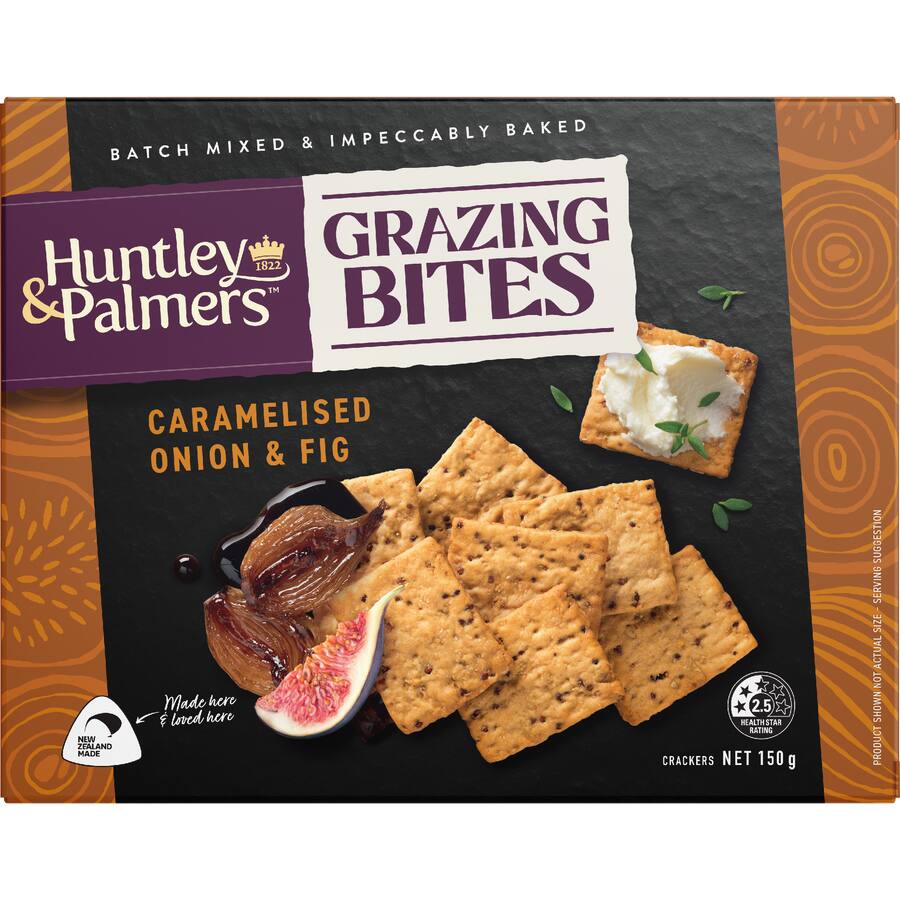 Huntley & Palmers Grazing Bites Cara Onion Fig - 150g