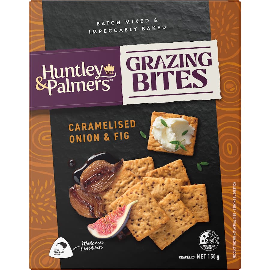 Huntley & Palmers Grazing Bites Cara Onion Fig - 150g