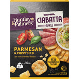 Huntley & Palmers Ciabatta Crackers Parmesan & Cheese Baked 125g
