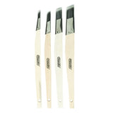 Haydn Lining Brush 12mm for precision detailing, featuring synthetic bristles, stainless steel ferrule, and a comfortable wooden handle.
