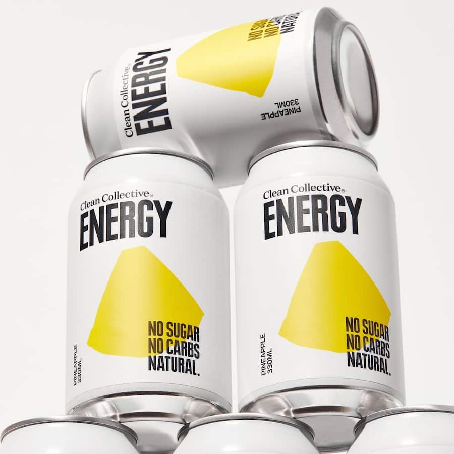 Clean Collective Energy Drink Pineapple Can 330mL