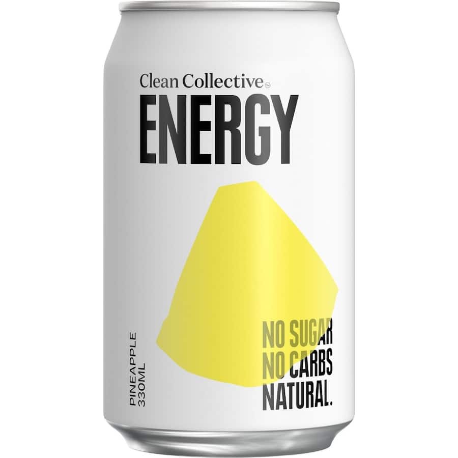 Clean Collective Energy Drink Pineapple Can 330mL
