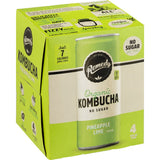 Remedy Organic Kombucha Pineapple Lime - 4 x 250mL