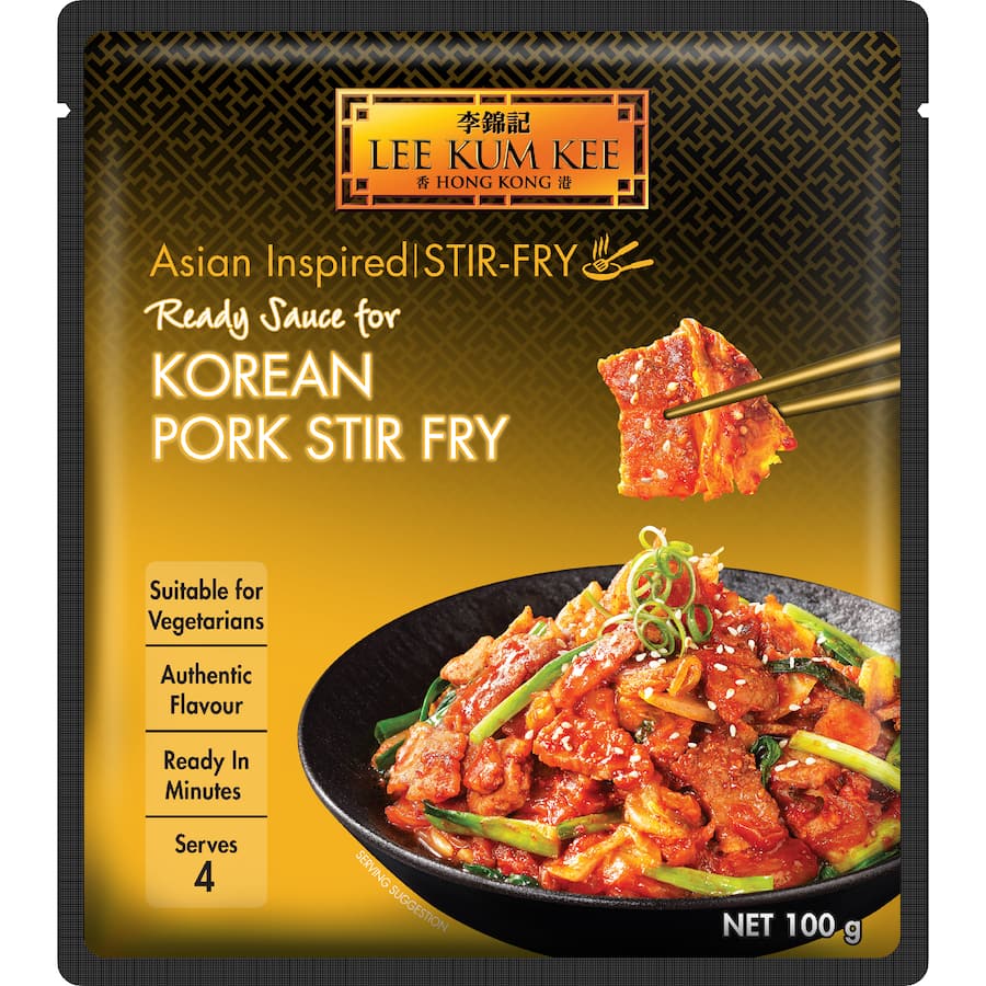 Lee Kum Kee Ready Sauce Korean Pork Stir Fry - Sachet 100g