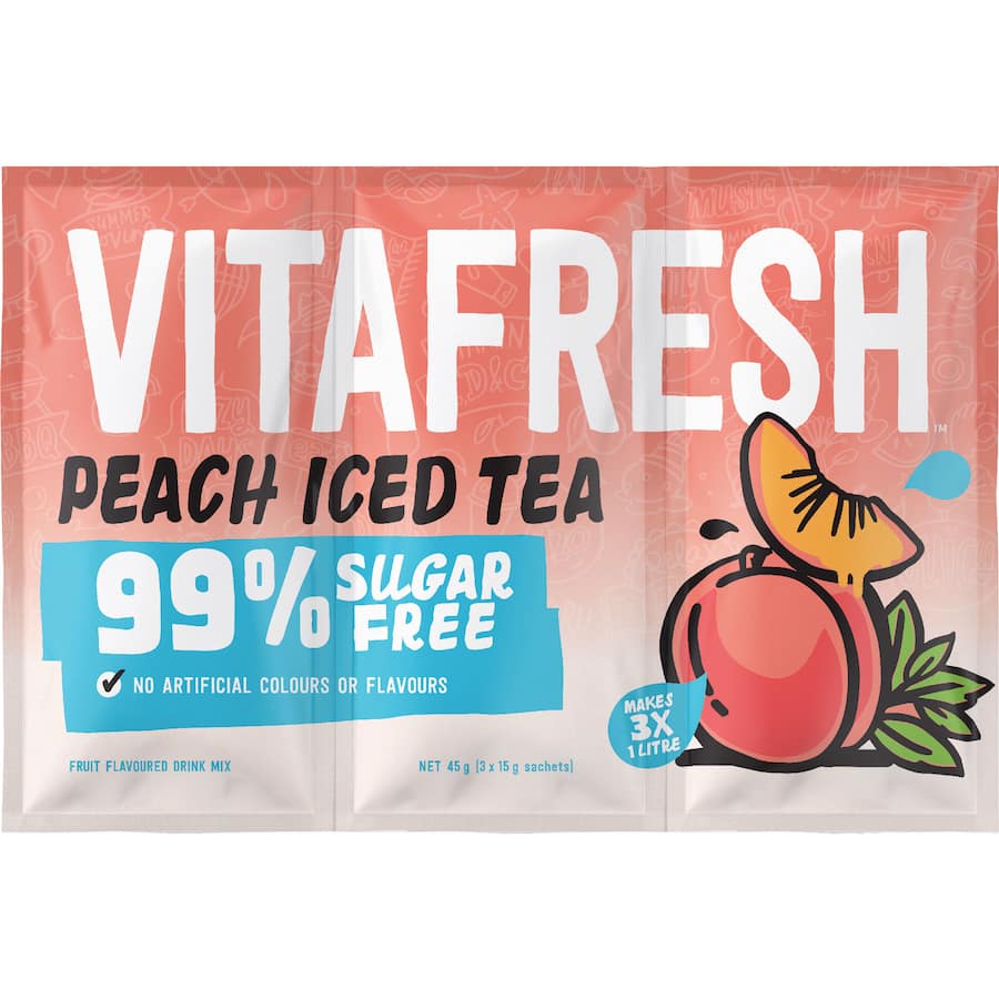 Vitafresh Tea Powdered Drink Peach Iced - 45g