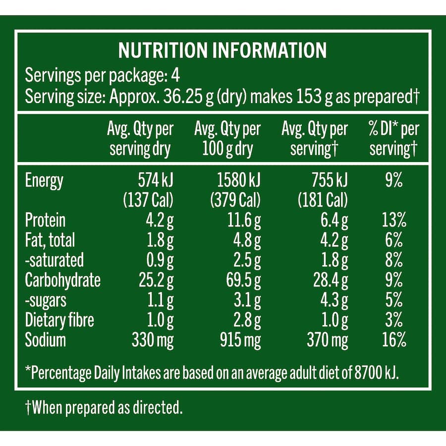 Continental Pasta & Sauce Sour Cream & Chives - 145g