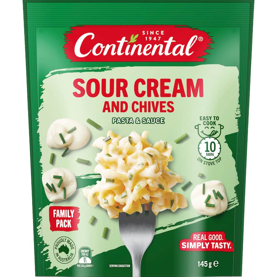 Continental Pasta & Sauce Sour Cream & Chives - 145g