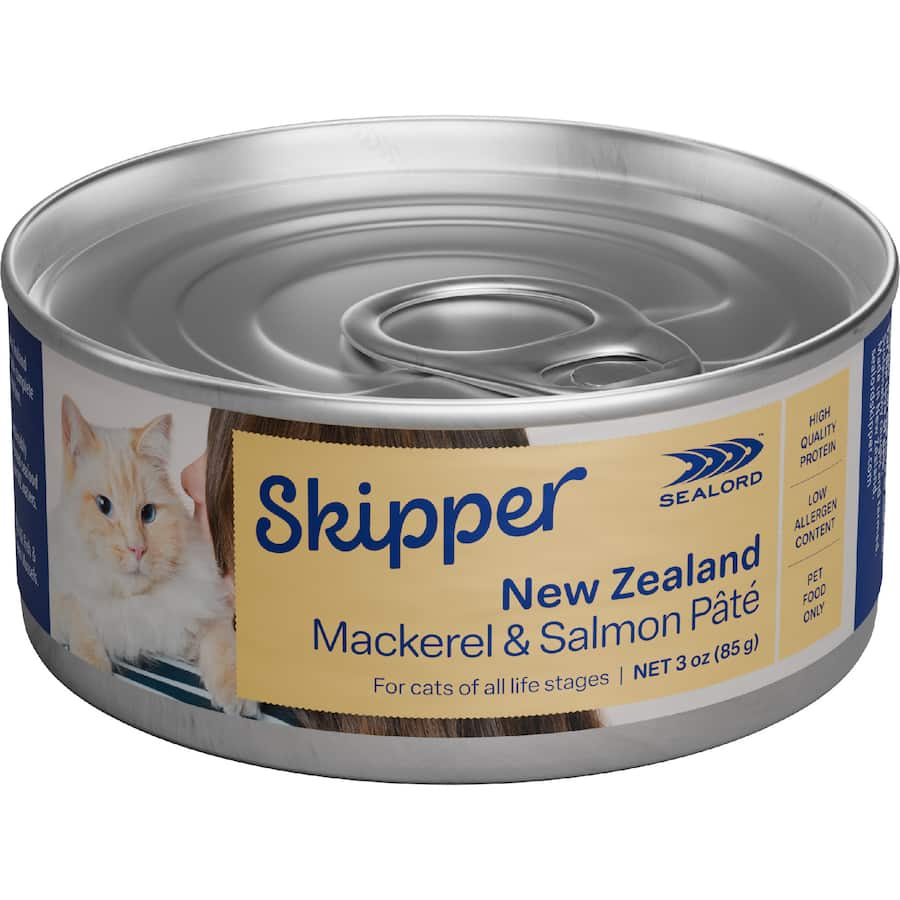 Sealord Skipper Wet Cat Food Mackerel And Salmon 85g