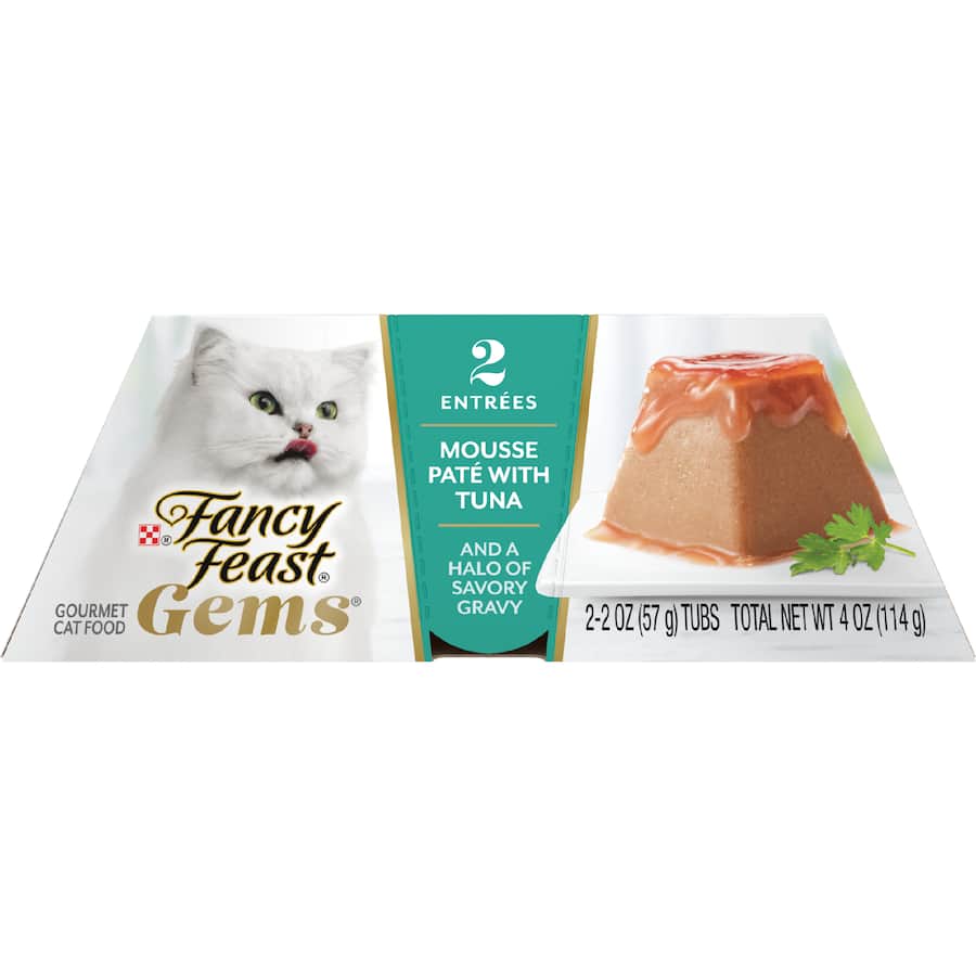 Fancy Feast Gems Wet Cat Food Mousse Pate With Tuna Box 114g