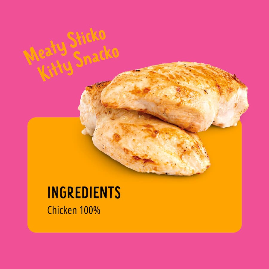 Bonkers Purrpops Wet Cat Food Dried Chicken 4 pack 5.6g