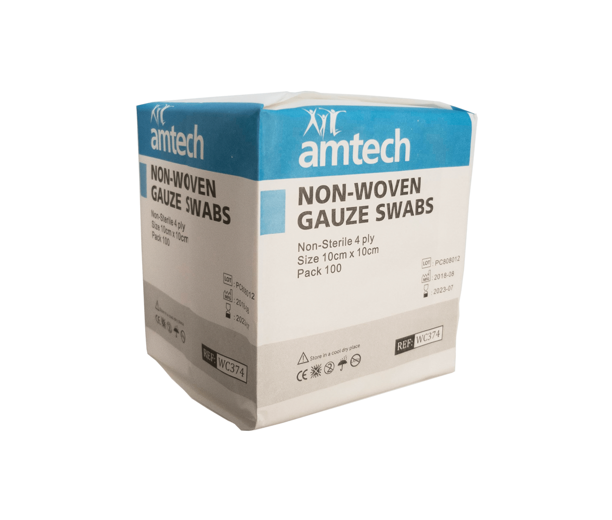 Wound Cleaning Swabs 100mm x 100mm Pack of 100