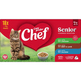 Chef Wet Cat Food Senior Casserole Selection 18 pack 1530g