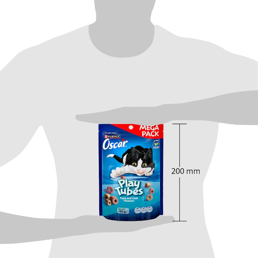 Oscar Play Tubes Cat Treats Tuna & Crab 140g