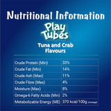 Oscar Play Tubes Cat Treats Tuna & Crab 140g