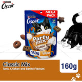 Oscar Party Mix Classic Cat Treats Tuna, Chicken & Bonito 160g