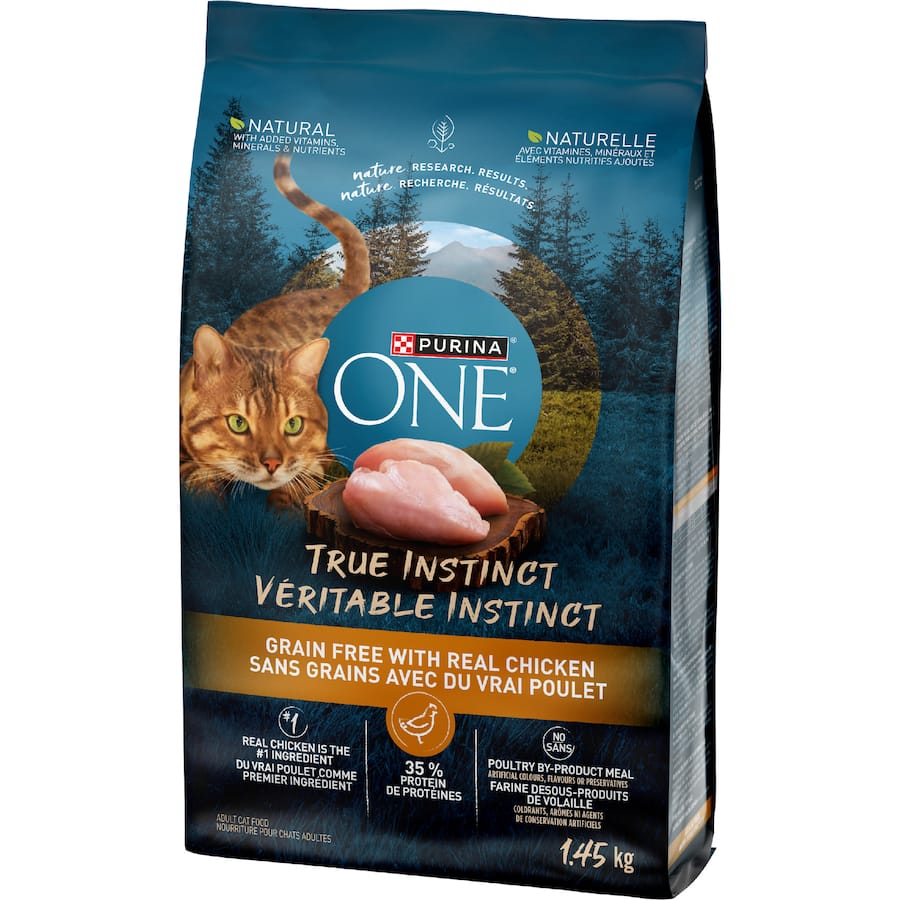 Purina One True Instinct Dry Cat Food Grain Free Chicken 1.45kg