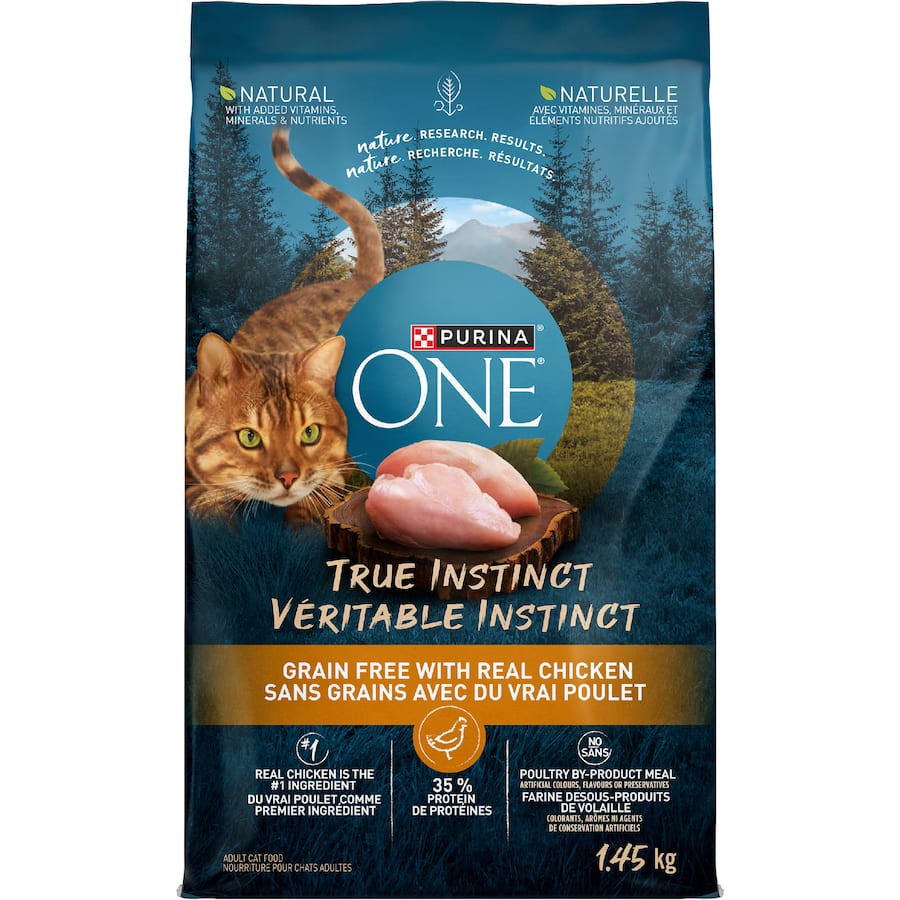 Purina One True Instinct Dry Cat Food Grain Free Chicken 1.45kg
