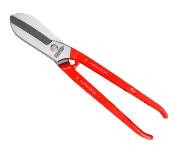 Fuller Tin Snips PRO-300mm featuring drop-forged strength, safety stops, and induction-hardened cutting edges for precise metalwork.