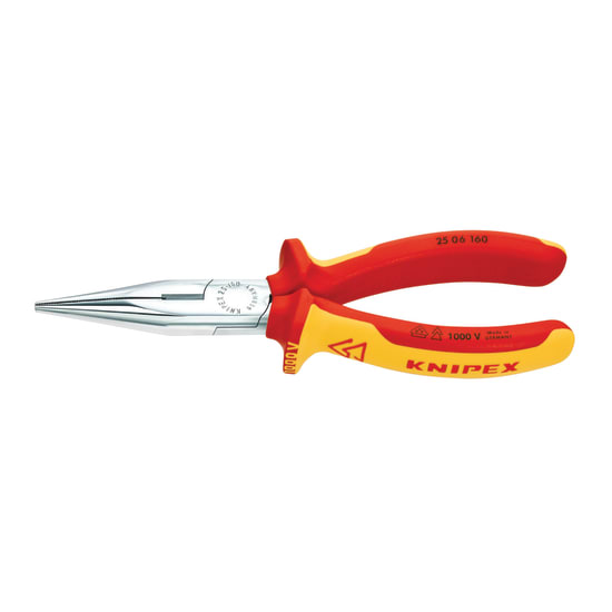 Knipex Snipe Plier 160mm with insulated handles, precision jaws, and durable vanadium steel construction for safe, efficient cutting.