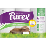 Purex Toilet Tissue White Mega Long 2ply - 6 pack