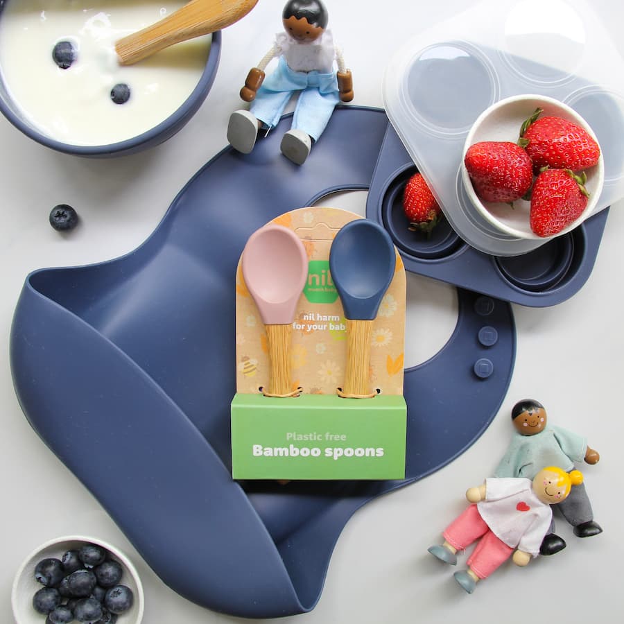 Nil. Baby Bamboo Spoons  2 pack