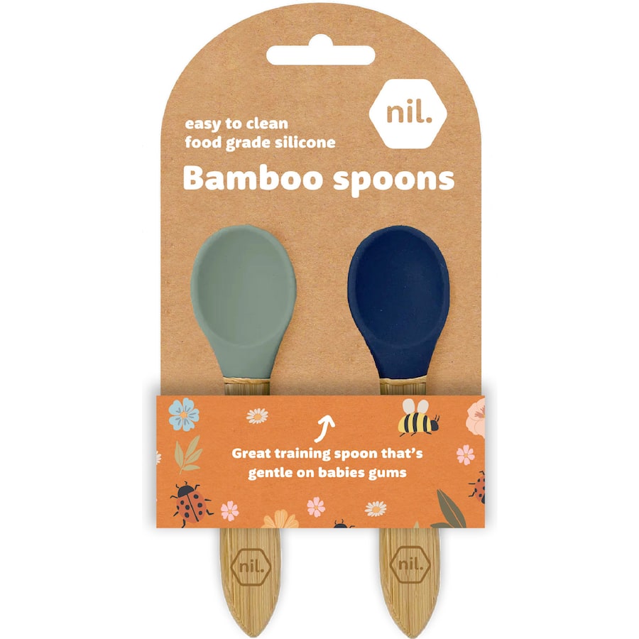 Nil. Baby Bamboo Spoons  2 pack