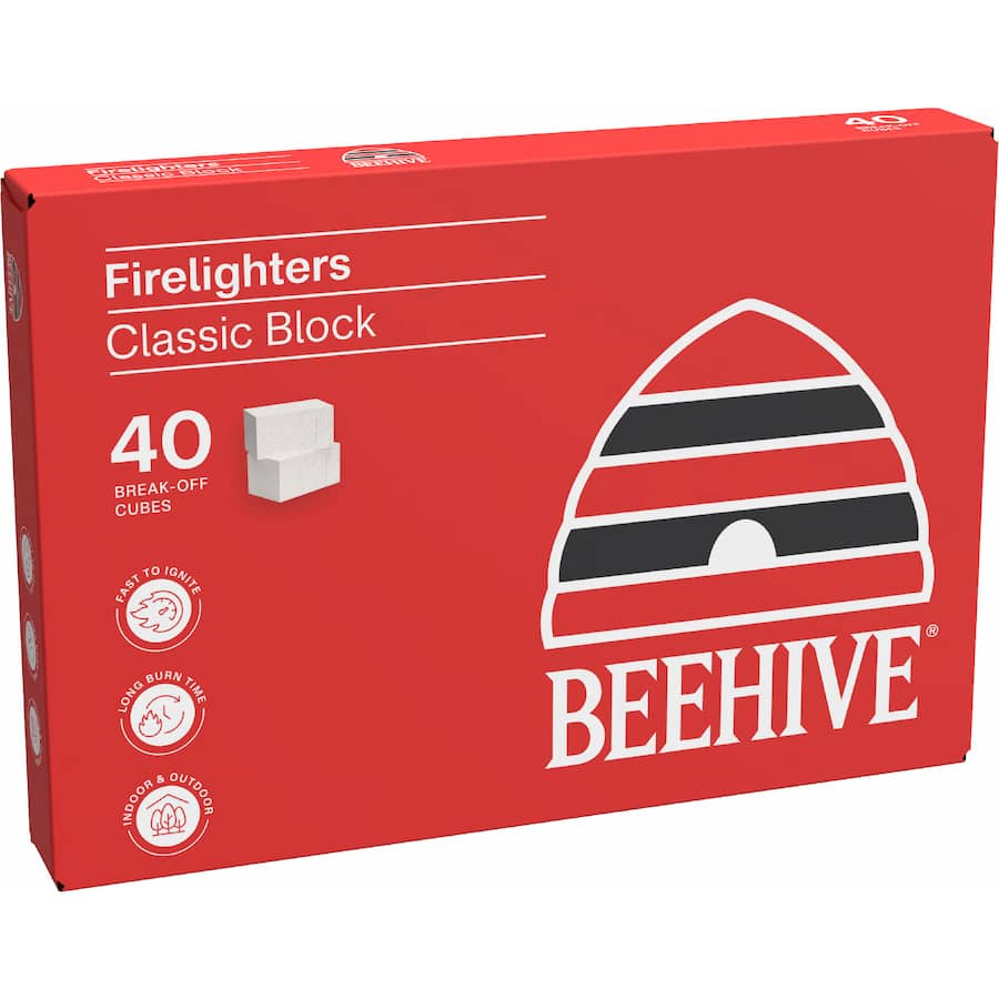 Beehive Firelighters Classic Block 40pack