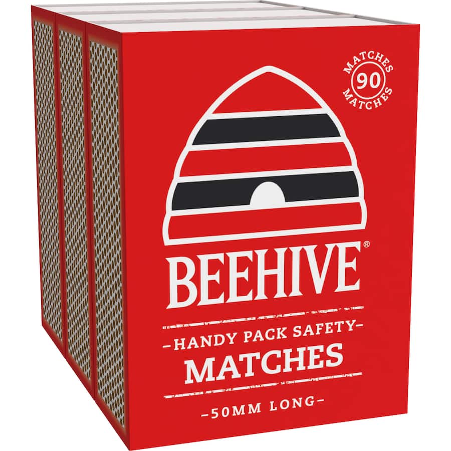 Beehive Matches Handy Pack 3 x 90pack